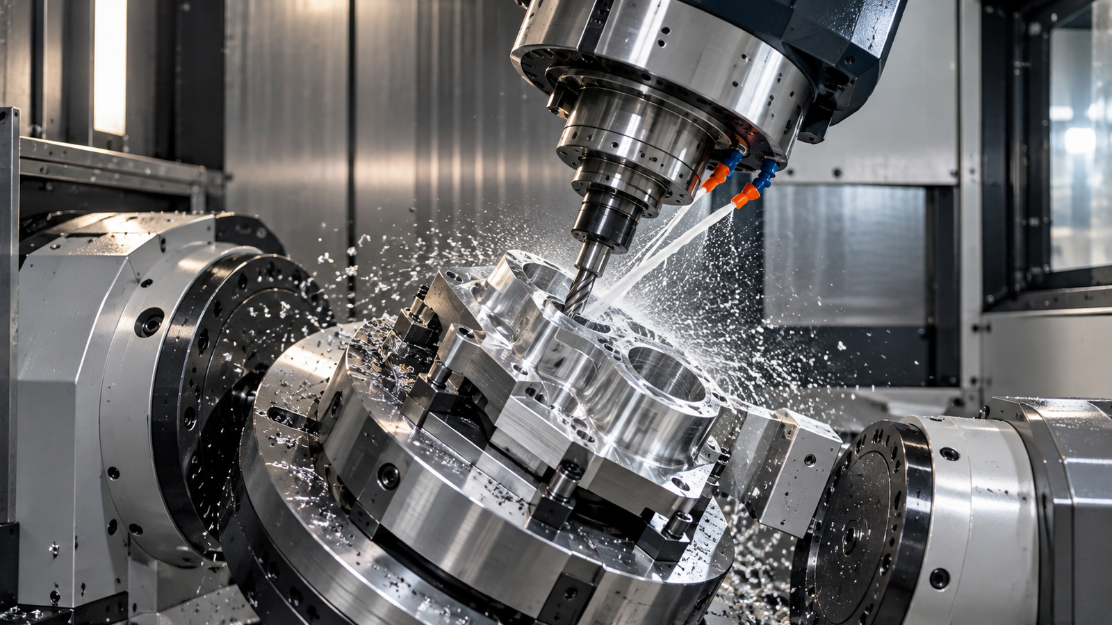 Usinage CNC 5 axes simultanés en action
